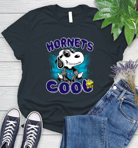 NBA Basketball Charlotte Hornets Cool Snoopy Shirt Women's T-Shirt 6