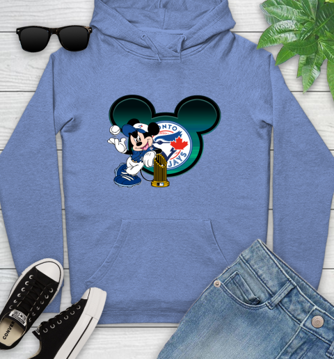 MLB Toronto Blue Jays The Commissioner's Trophy Mickey Mouse Disney Youth Hoodie 12