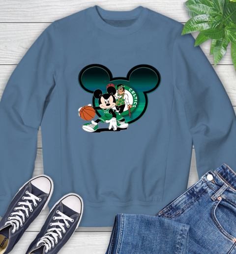 NBA Boston Celtics Mickey Mouse Disney Basketball Sweatshirt 7