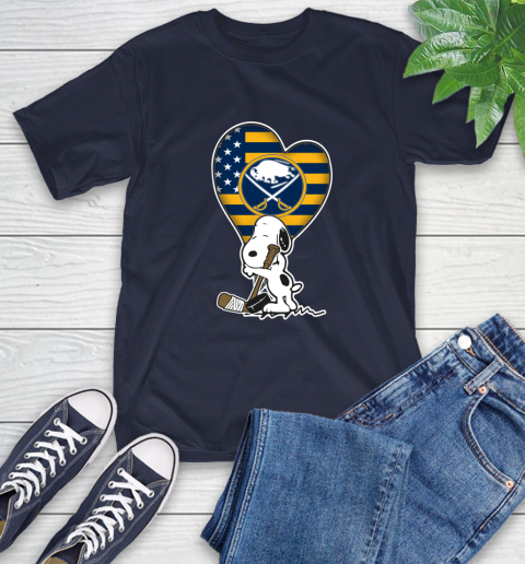 Buffalo Sabres NHL Hockey The Peanuts Movie Adorable Snoopy T-Shirt 4