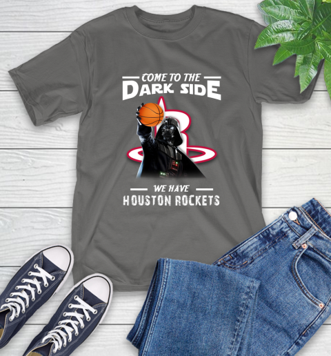 NBA Come To The Dark Side We Have Houston Rockets Star Wars Darth Vader Basketball T-Shirt 10
