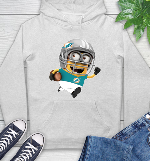NFL Miami Dolphins Minions Disney Football Sports Hoodie