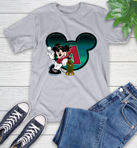 MLB Arizona Diamondbacks The Commissioner's Trophy Mickey Mouse Disney T-Shirt 6