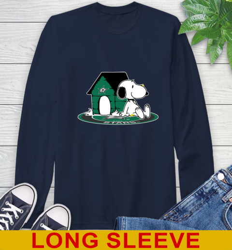NHL Hockey Dallas Stars Snoopy The Peanuts Movie Shirt Long Sleeve T-Shirt 4