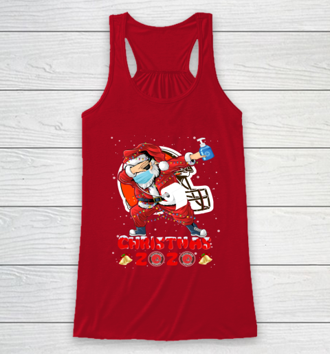 Cleveland Browns Funny Santa Claus Dabbing Christmas 2020 NFL Racerback Tank 4