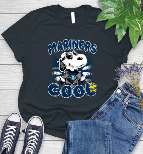 MLB Baseball Seattle Mariners Cool Snoopy Shirt Women's T-Shirt 6