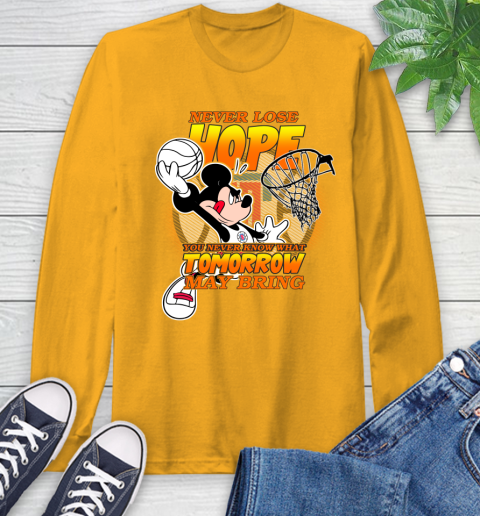 LA Clippers NBA Basketball Mickey Disney Never Lose Hope Long Sleeve T-Shirt 2