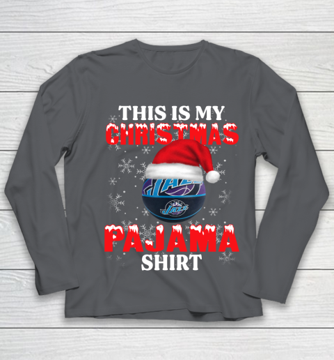 Utah Jazz This Is My Christmas Pajama Shirt NBA Youth Long Sleeve 6