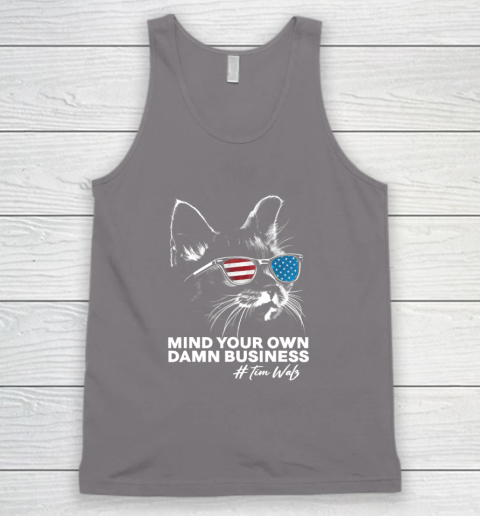 Mind Your Own Damn Business Harris Waltz Cat Lady Tank Top 5
