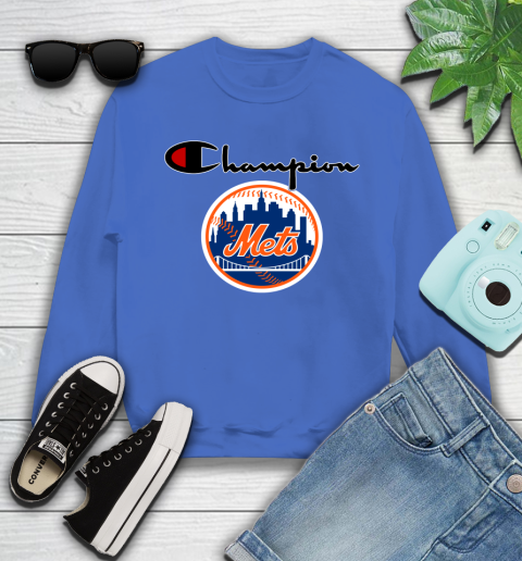 MLB Baseball New York Mets Champion Shirt Youth Sweatshirt 4