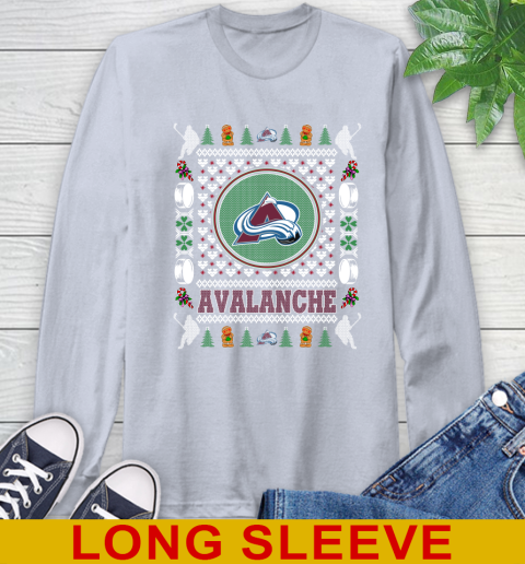 Colorado Avalanche Merry Christmas NHL Hockey Loyal Fan Long Sleeve T-Shirt 6
