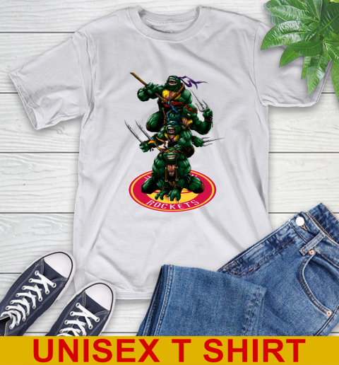 NBA Basketball Houston Rockets Teenage Mutant Ninja Turtles Shirt T-Shirt 12