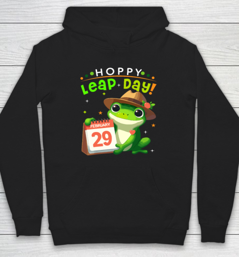 February 29th Funny Frog Leap Day Matching Leap Year 2024 Hoodie