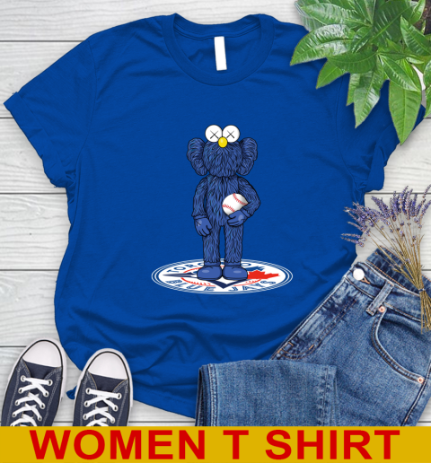 MLB Baseball Toronto Blue Jays Kaws Bff Blue Figure Shirt Women's T-Shirt 9