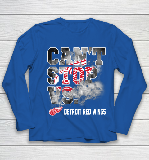 NHL Detroit Red Wings Hockey Can't Stop Vs Youth Long Sleeve 7