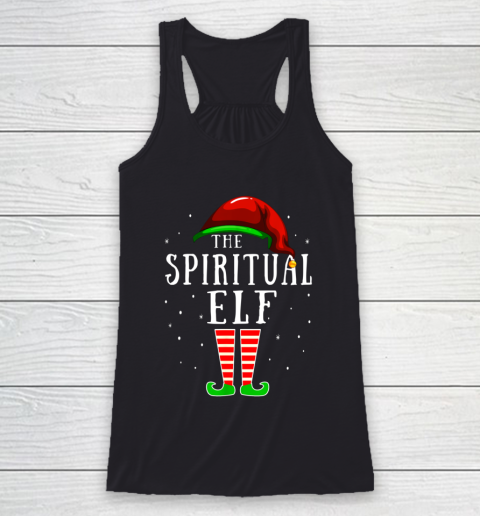 Spiritual Elf Matching Family Group Christmas Party Pajama Racerback Tank