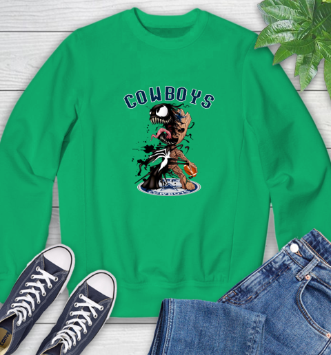 NFL Dallas Cowboys Football Venom Groot Guardians Of The Galaxy Sweatshirt 6