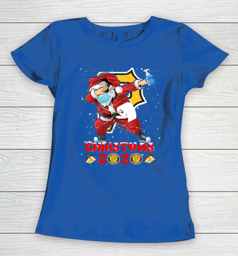 Pittsburgh Pirates Funny Santa Claus Dabbing Christmas 2020 MLB Women's T-Shirt 8