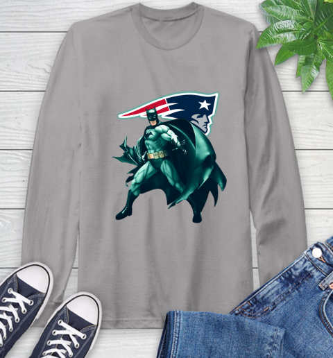 NFL Batman Football Sports New England Patriots Long Sleeve T-Shirt 6