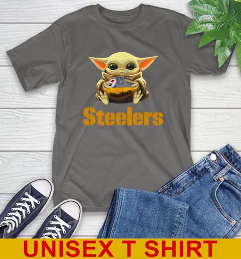 NFL Football Pittsburgh Steelers Baby Yoda Star Wars Shirt T-Shirt 8
