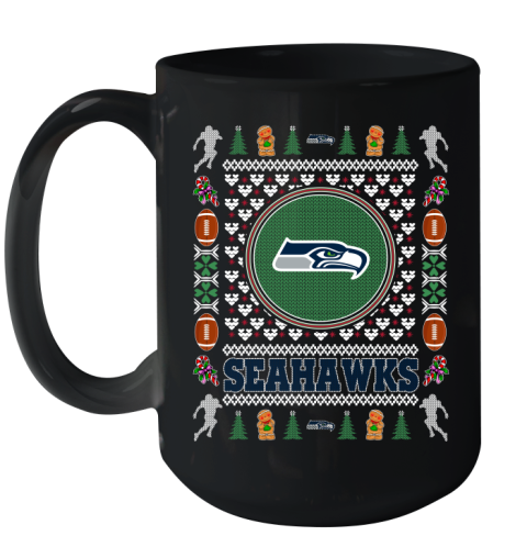 Seattle Seahawks Merry Christmas NFL Football Loyal Fan Ceramic Mug 15oz