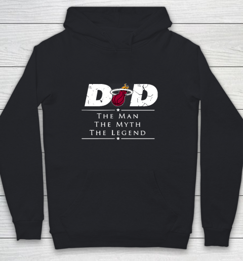 Miami Heat NBA Basketball Dad The Man The Myth The Legend Youth Hoodie