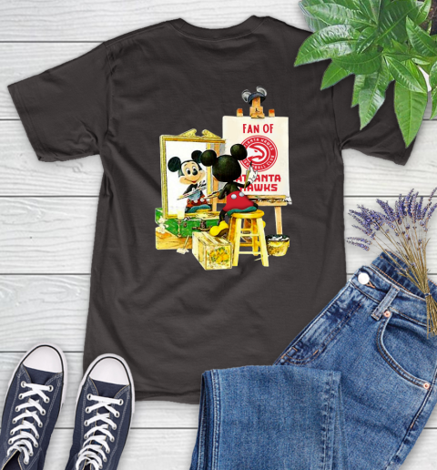 NBA Basketball Atlanta Hawks Mickey Drawing Shirt 90