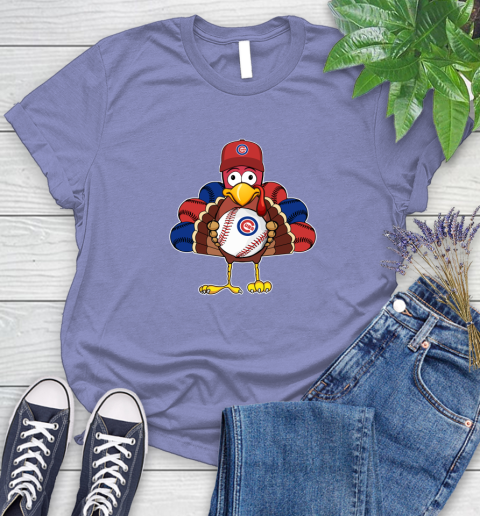 Chicago Cubs Turkey thanksgiving Women's T-Shirt 11