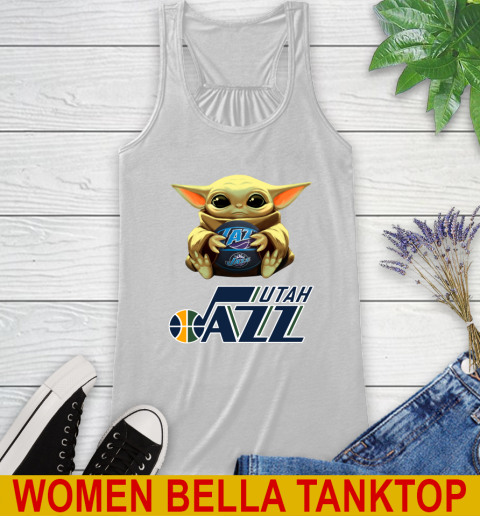 NBA Basketball Utah Jazz Star Wars Baby Yoda Shirt 37