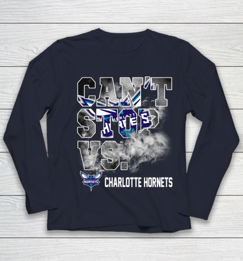 NBA Charlotte Hornets Basketball Can't Stop Vs Youth Long Sleeve 2