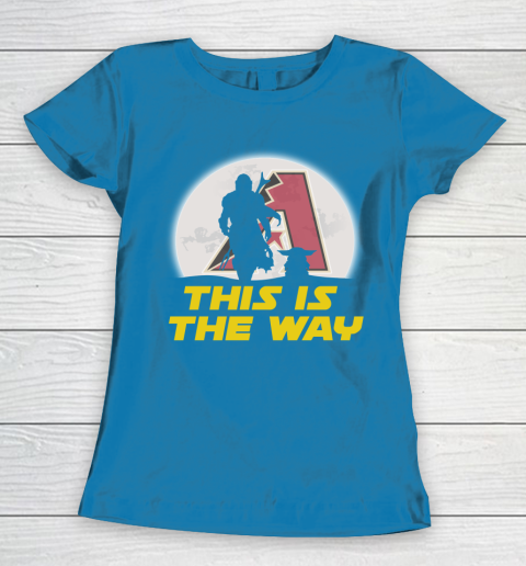 Arizona Diamondbacks MLB Baseball Star Wars Yoda And Mandalorian This Is The Way Women's T-Shirt 6