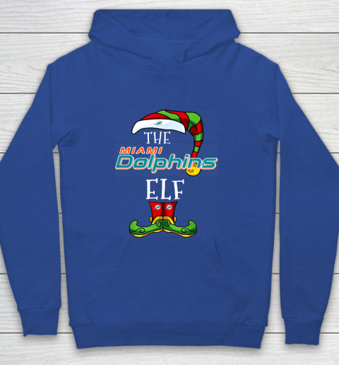 Miami Dolphins Christmas ELF Funny NFL Youth Hoodie 6