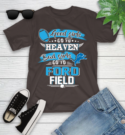 Detroit Lions NFL Bad Girls Go To Ford Field Shirt Youth T-Shirt 7