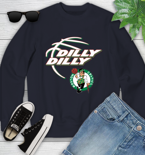 NBA Boston Celtics Dilly Dilly Basketball Sports Youth Sweatshirt 3