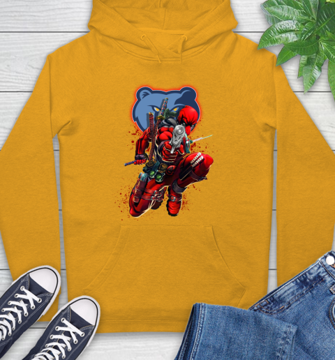 NBA Deadpool Marvel Comics Sports Basketball Memphis Grizzlies Hoodie 3
