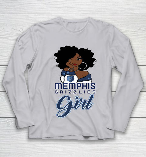 Memphis Grizzlies Girl NBA Youth Long Sleeve 5