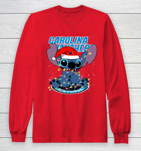 Carolina Panthers NFL Football noel stitch Christmas Long Sleeve T-Shirt 7