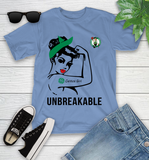 NBA Boston Celtics Girl Unbreakable Basketball Sports Youth T-Shirt 9