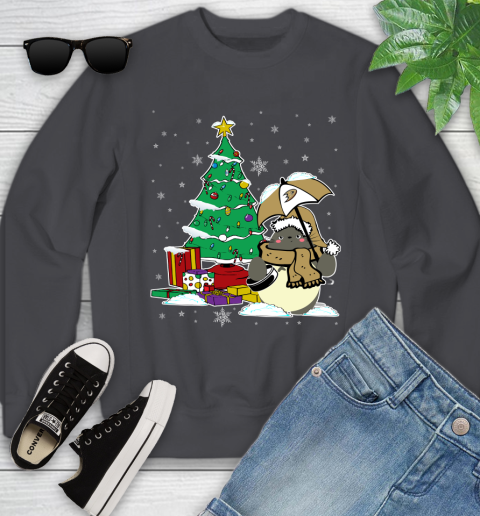 Anaheim Ducks NHL Hockey Cute Tonari No Totoro Christmas Sports Youth Sweatshirt 5