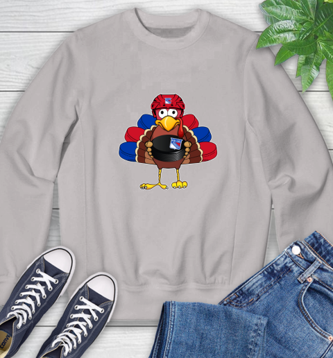 New York Rangers Turkey Thanksgiving Day Sweatshirt 12