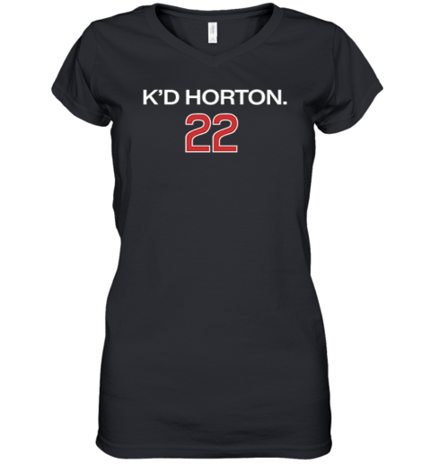 Cade Horton KD Horton 22 Chicago Cubs Premium Women's V-Neck T-Shirt