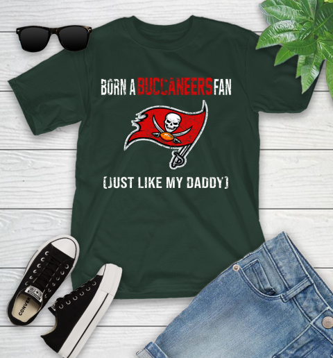 NFL Tampa Bay Buccaneers Football Loyal Fan Just Like My Daddy Shirt Youth T-Shirt 4