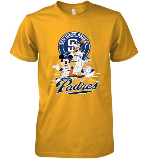 San Diego Padres Mickey Donald And Goofy Baseball Youth T-Shirt 