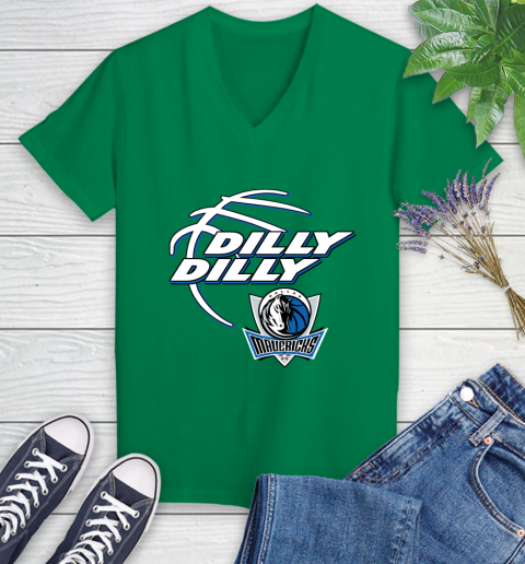 NBA Dallas Mavericks Dilly Dilly Basketball Sports Women's V-Neck T-Shirt 5
