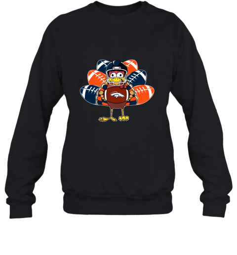 Denver Broncos Turkey Football Thanksgiving Sweatshirt