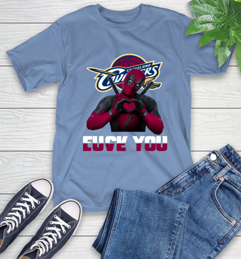 NBA Cleveland Cavaliers Deadpool Love You Fuck You Basketball Sports T-Shirt 12