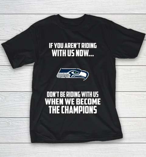 NFL Seattle Seahawks Football We Become The Champions Youth T-Shirt