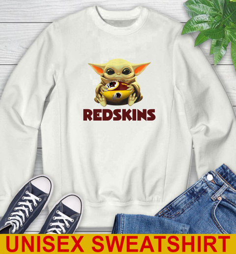 NFL Football Washington Redskins Baby Yoda Star Wars Shirt Sweatshirt