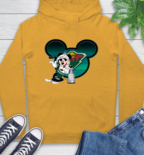 NHL Minnesota Wild Stanley Cup Mickey Mouse Disney Hockey T Shirt Hoodie 3