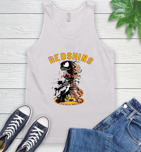 NFL Washington Redskins Football Venom Groot Guardians Of The Galaxy Tank Top